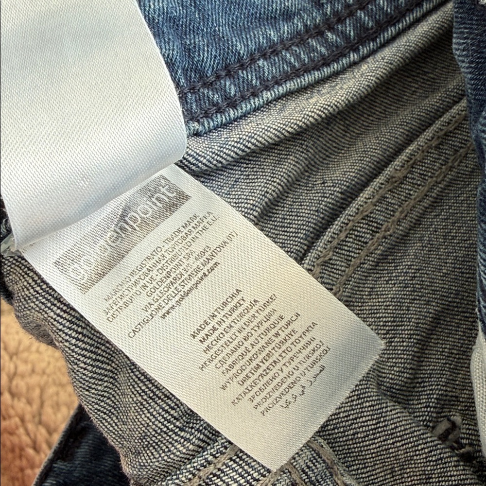Golden Point Stretch Jeans – Size XS – Made in Italy – Shiny Finish - Picture 10 of 12